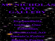 Tablet Screenshot of mcnicholasart.com